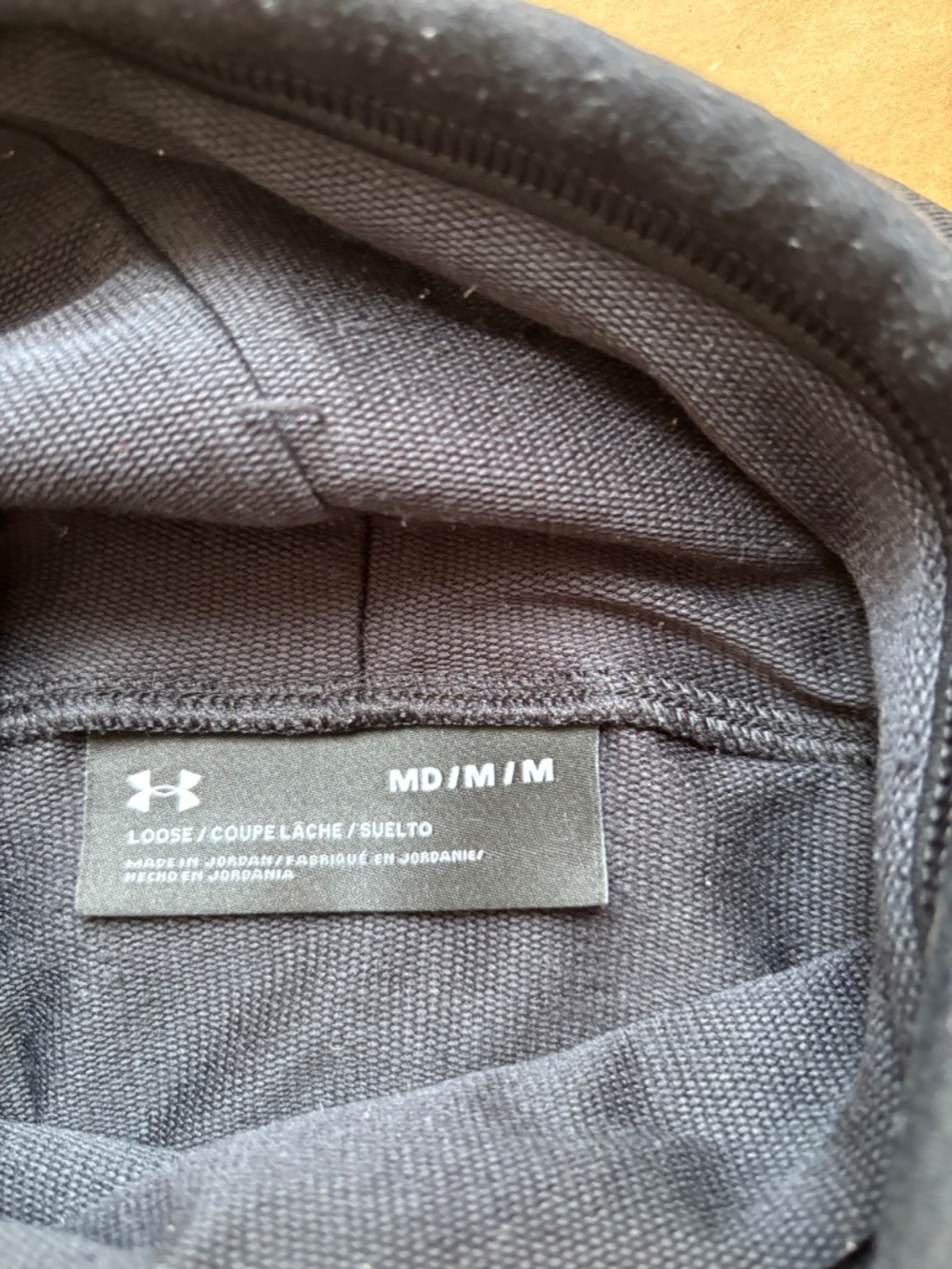 Under Armour Women's Funnel Neck Fleece Hoodie - Black - Size Medium - Picture 2 of 7